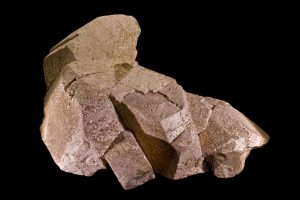 A group of crystals of pink potassium feldspar