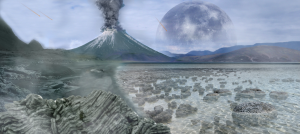 "By It shows volcanoes, impacts, and stromatolites.