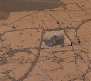 The red rocks have a small hole drilled