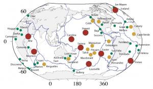Hotspots are scattered around the world.