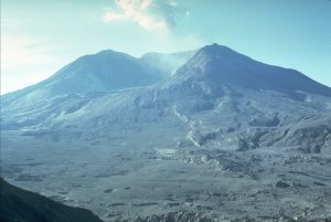 The top of the mountain is gone