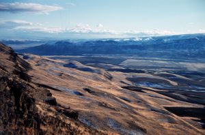 Channeled Scablands showing hhuge putholes and erided surface