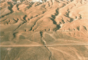 The offset is to the left.