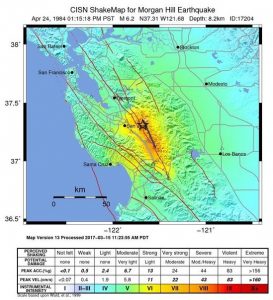 Example of a shake map.