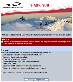 Unsubscribe sample