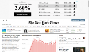 display ad example of New York Times