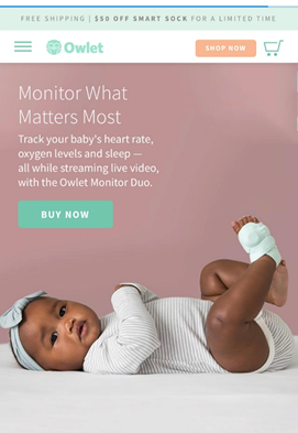 owelet monitor what matters most website