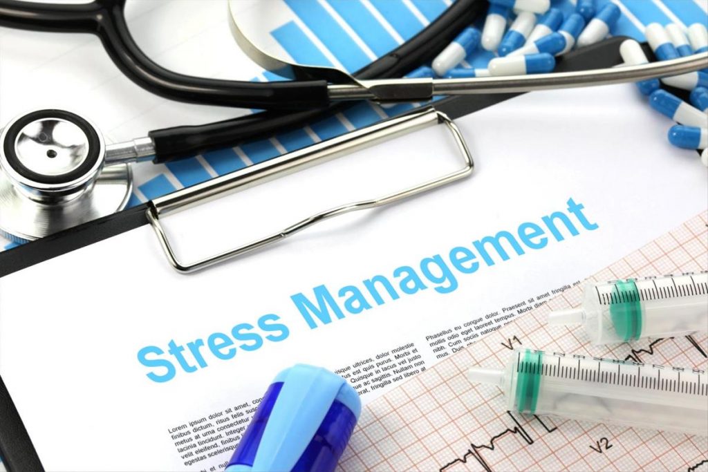 “stress-management.html” by Nick Youngson is licensed under CC BY-SA 3.0 Image showing a paper on a clipboard that includes text stating Stress Management