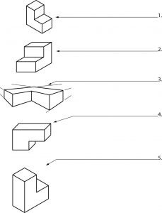 Geometric shapes for the student to identify.