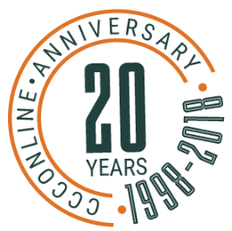 CCCOnline 20th Anniversary Seal 1998-2018