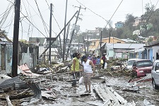 A picture of the morning after hurricane Maria.