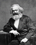 Photgraphic portrait of Karl Marx