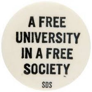 SDS Free University Buttom 1965