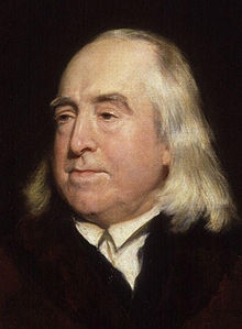 A portrait of Jeremy Bentham by Henry William Pickersgill