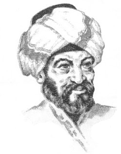 An artist's rendering of a turbaned al-Kindi