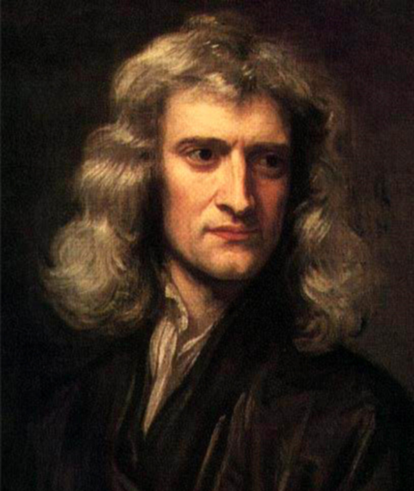 Portrait of Isaac Newton at age 46 by Godfrey Kneller, 1689