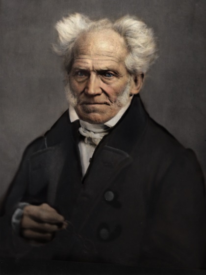 Portrait photograph of Arthur Schopenhauer by Johann Schäfer, 1859