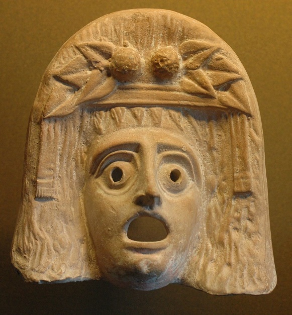 Terracotta mask of Dionysus.
