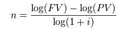 Solving for n: This formula allows you to figure out how many periods are needed to achieve a certain future value, given a present value and an interest rate.