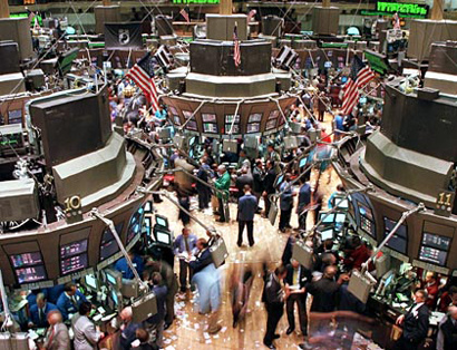 Photo of the New York Stock Exchange Trading Floor.