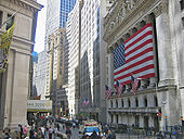 Image of the outside of the New York Stock Exchange