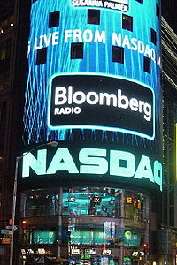 Image of NASDAQ building.