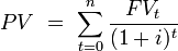 Sum FV formula