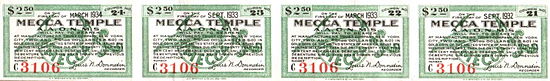 Mecca Temple 1922 Bond Coupons: A coupon payment on a bond is a periodic interest payment that the bond holder receives during the time between when the bond is issued and when it matures.