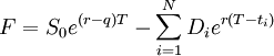 Forward rate formula.