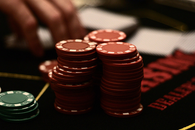 Image of stacked poker chips.