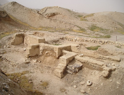 Image of the ancient dwellings at Jericho.