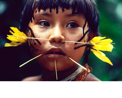 Image of a child Yanomami