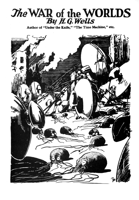 Illustration of War of the Worlds broadcast.