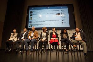 Panelists speak at the 2014 ISOJ.