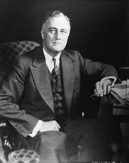 Portrait of Franklin D. Roosevet.