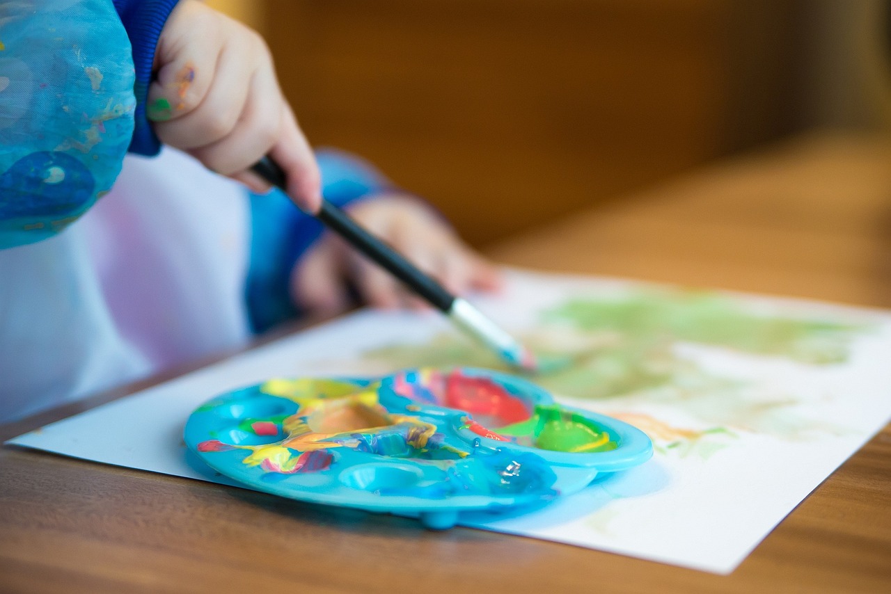 Child Painting.