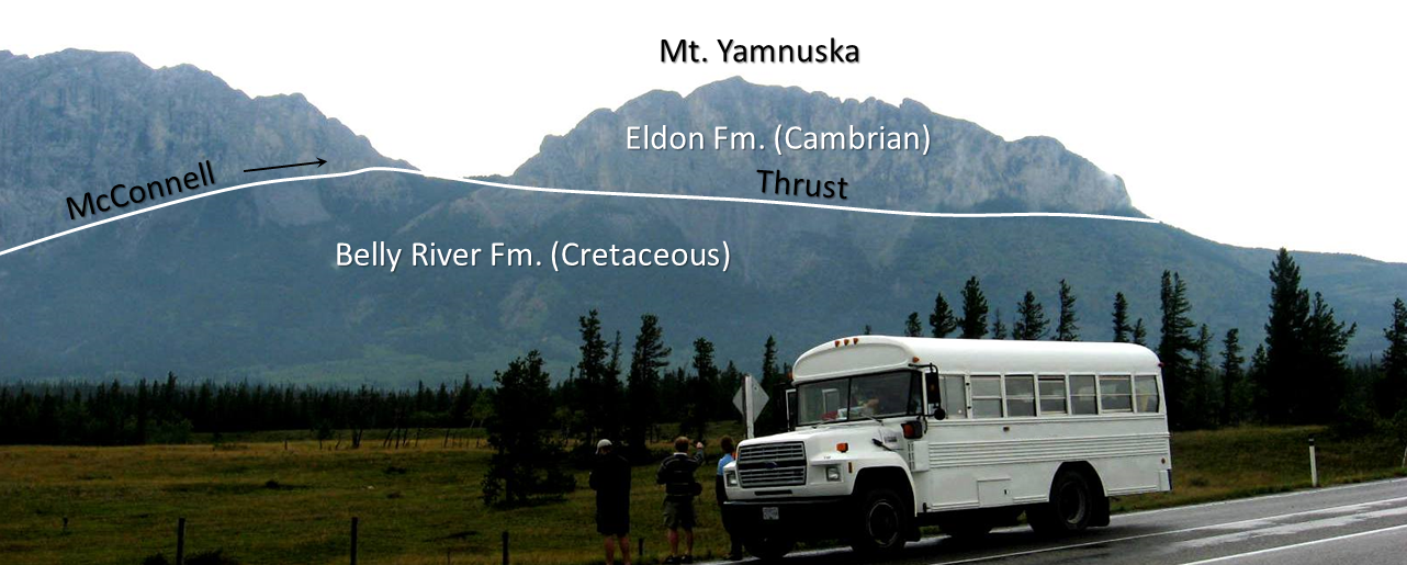 The McConnell Thrust at Mt. Yamnuska near Exshaw, Alberta.