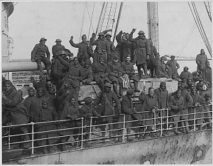 369th Infantry arrive home.