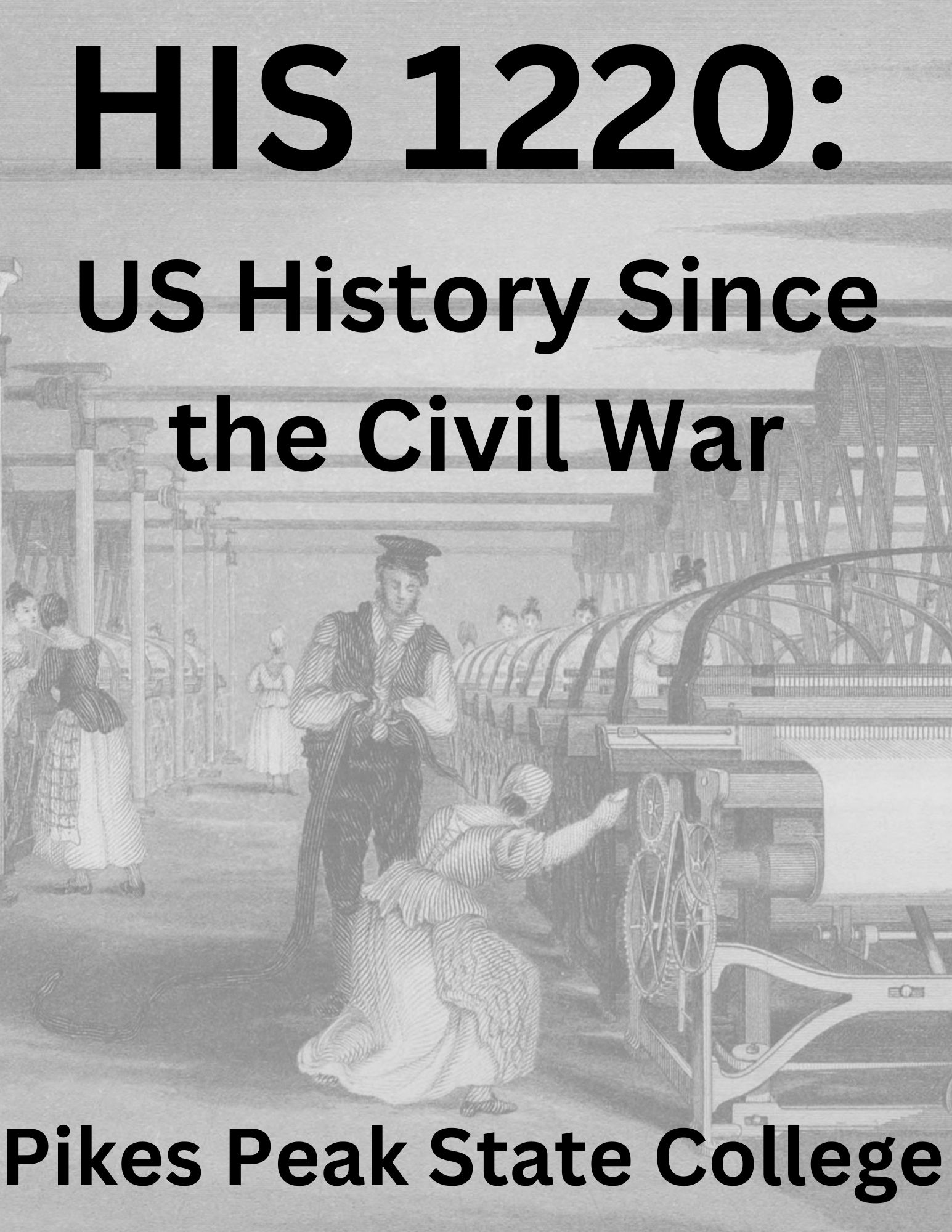 Cover image for PPSC HIS 1220: US History Since the Civil War