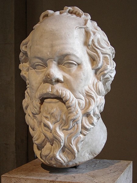 Socrates bust.