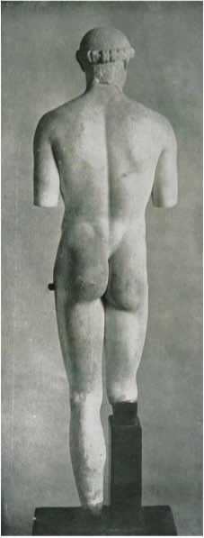Rear view of Kritios Boy.