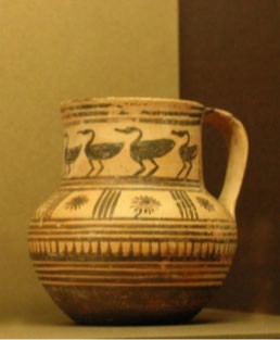 Jug with birds from Athens, ca. 750–725.