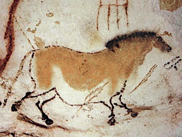 Lascaux cave painting of a Chinese horse.