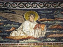 A man with a book.