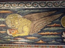 Lion with a book.