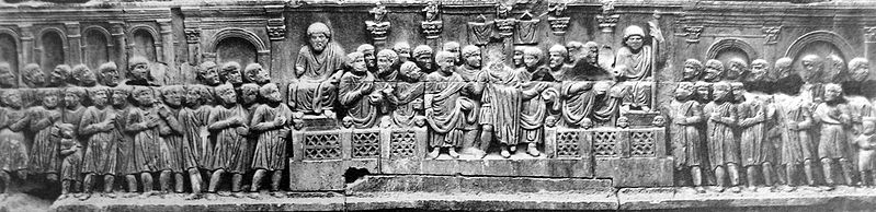 A bas relief.