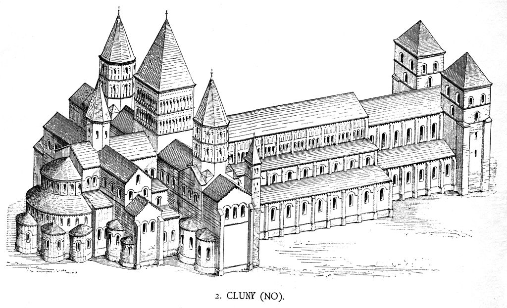 A drawing of the grand church.