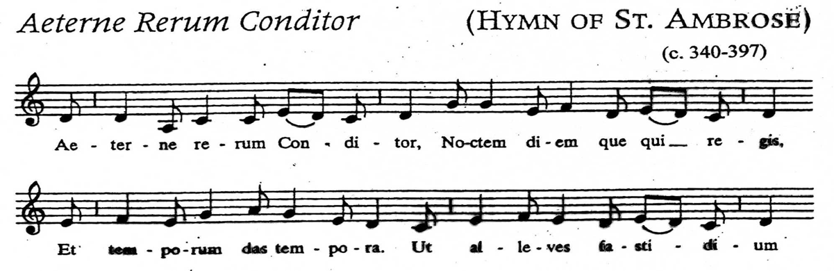 Image of sheet image of Hymn of St. Ambrose.