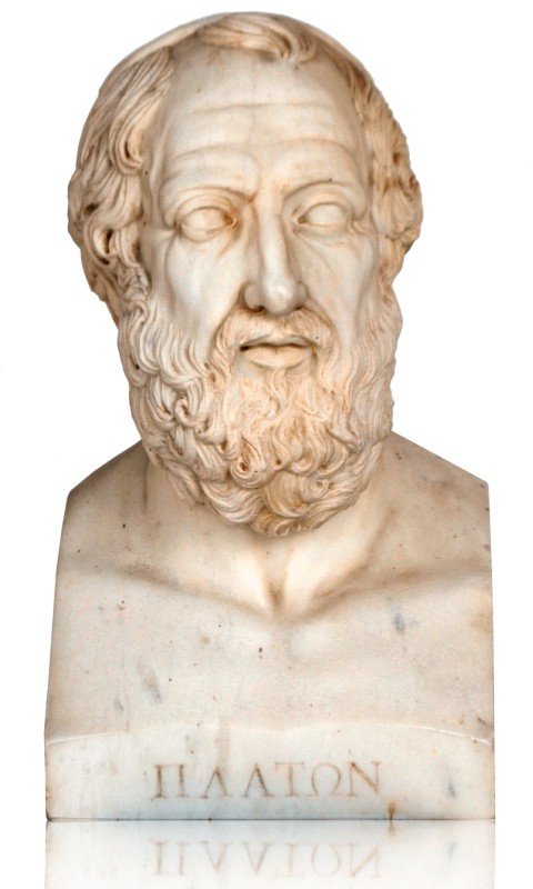 Plato bust.