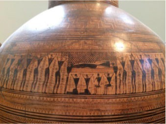 Detail of a similar krater.